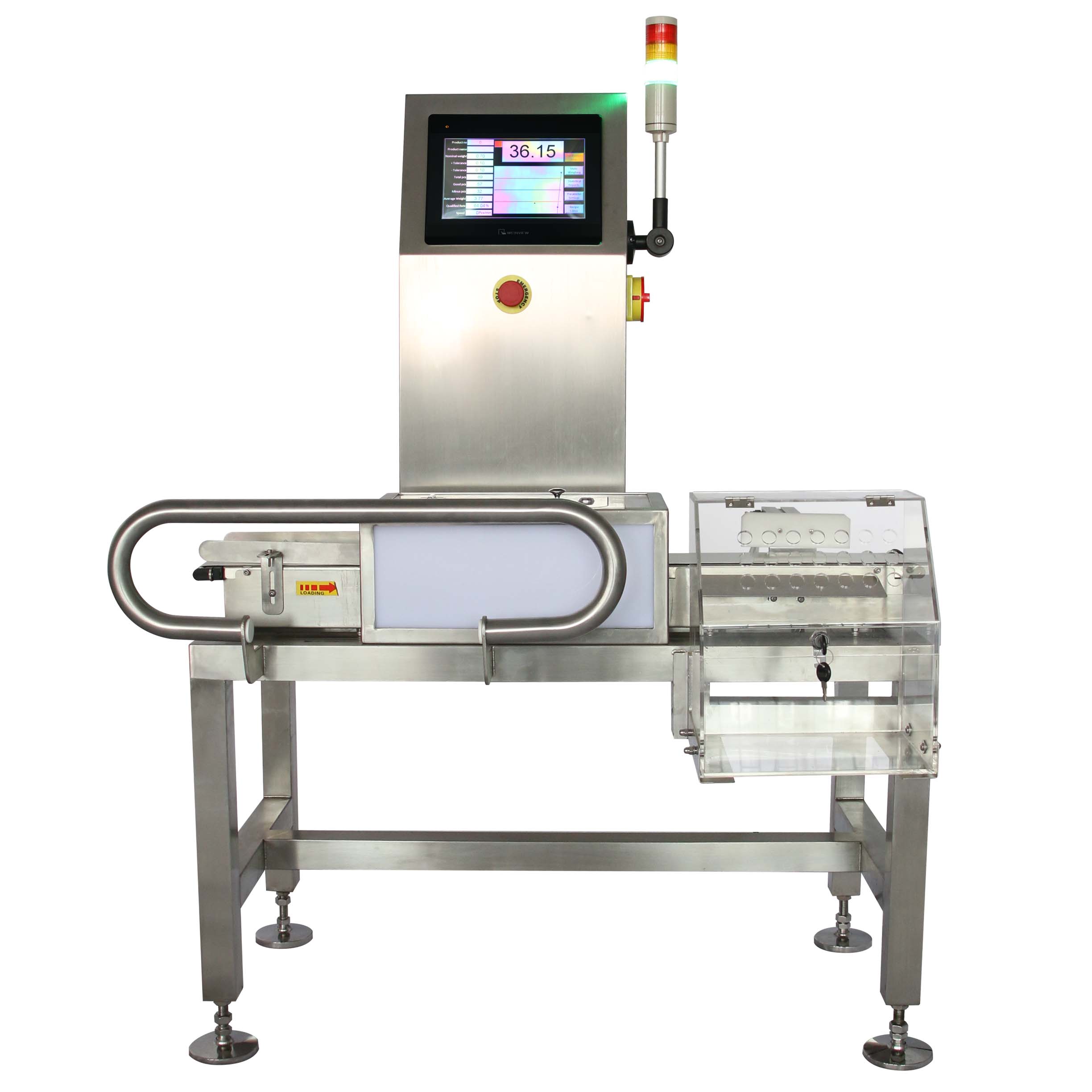 Dynamic Checkweigher Machine with automatic rejection 