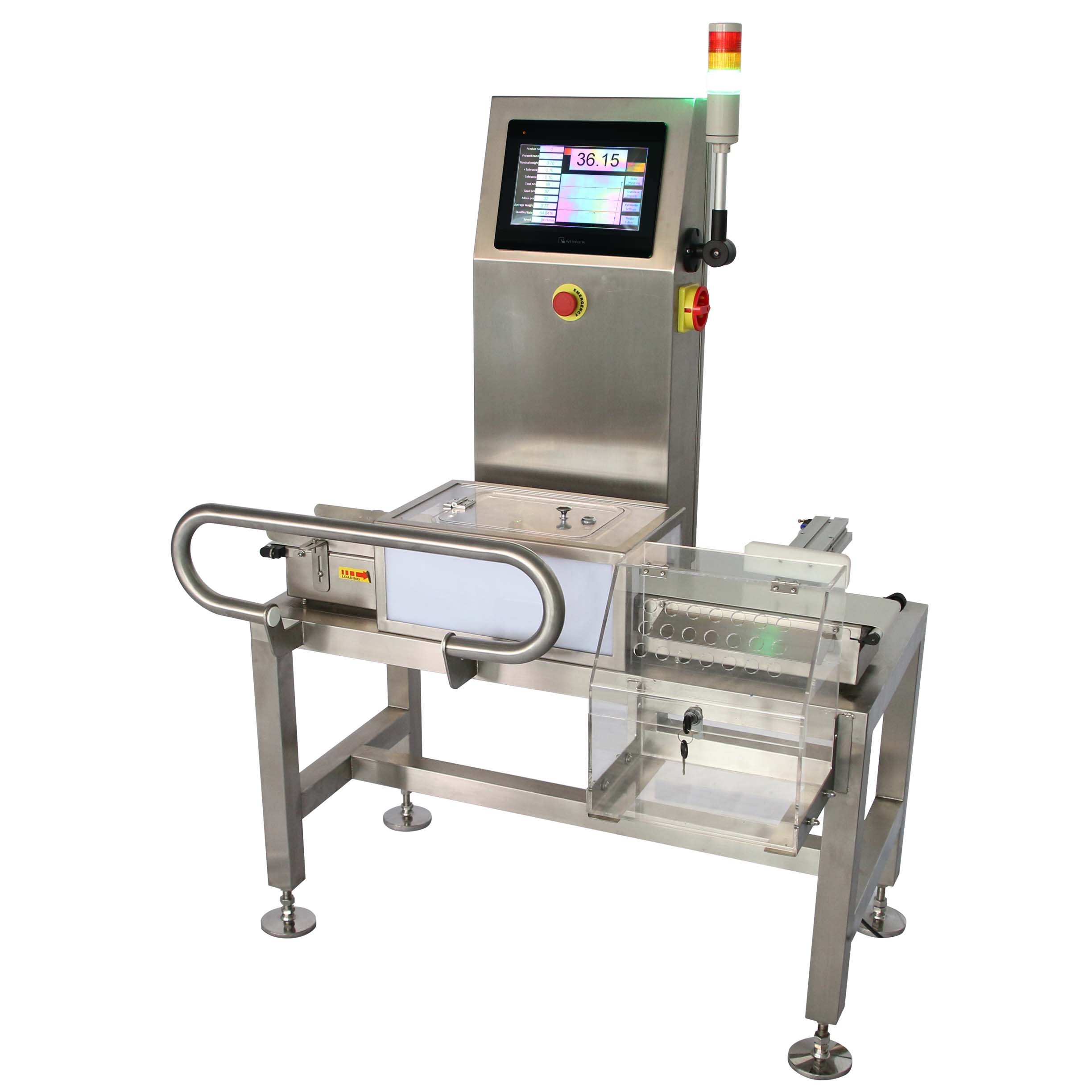 Dynamic Checkweigher Machine with automatic rejection 