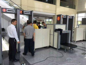 Airport security check x ray baggage luggage screening scanner 